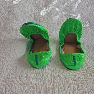 Tieks Galactic Green Patent Leather,size 9, New Without Box